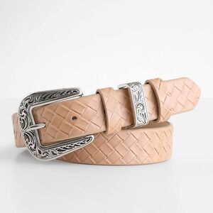 BKE woven brown western belt size small NEW NWT
